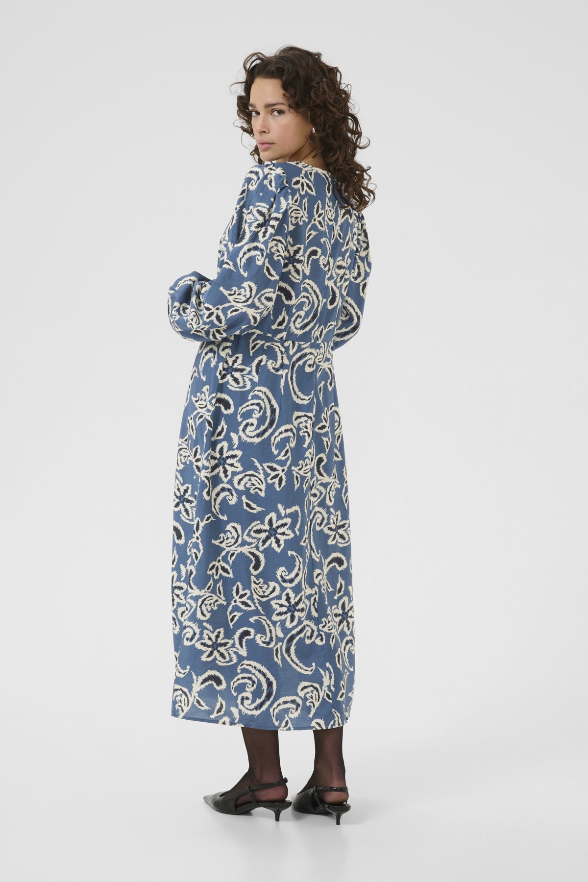 KAdahlia Dress Bering Sea/White Paisley - 10510572