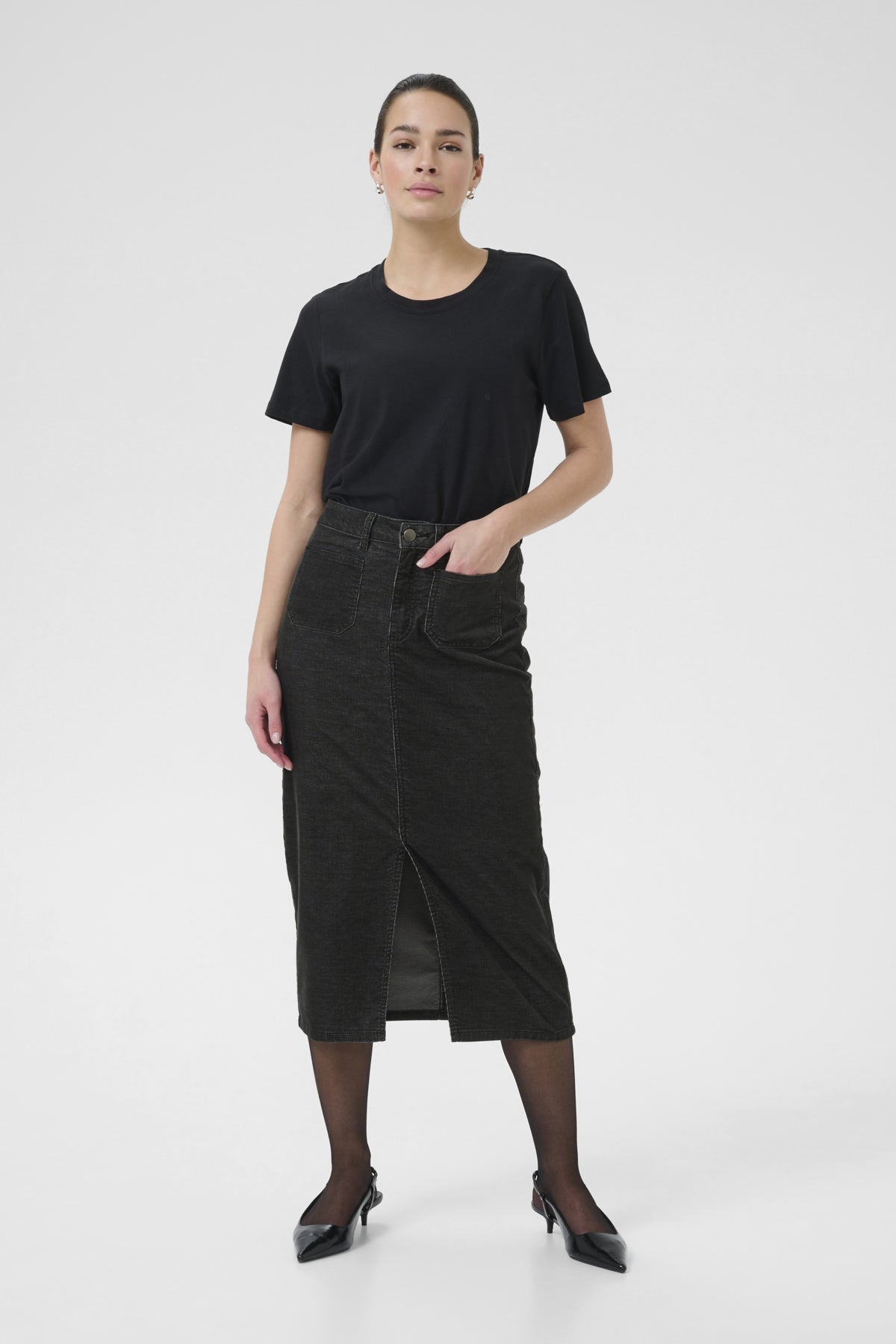 KAmolly Skirt Black Oyster - 10510588