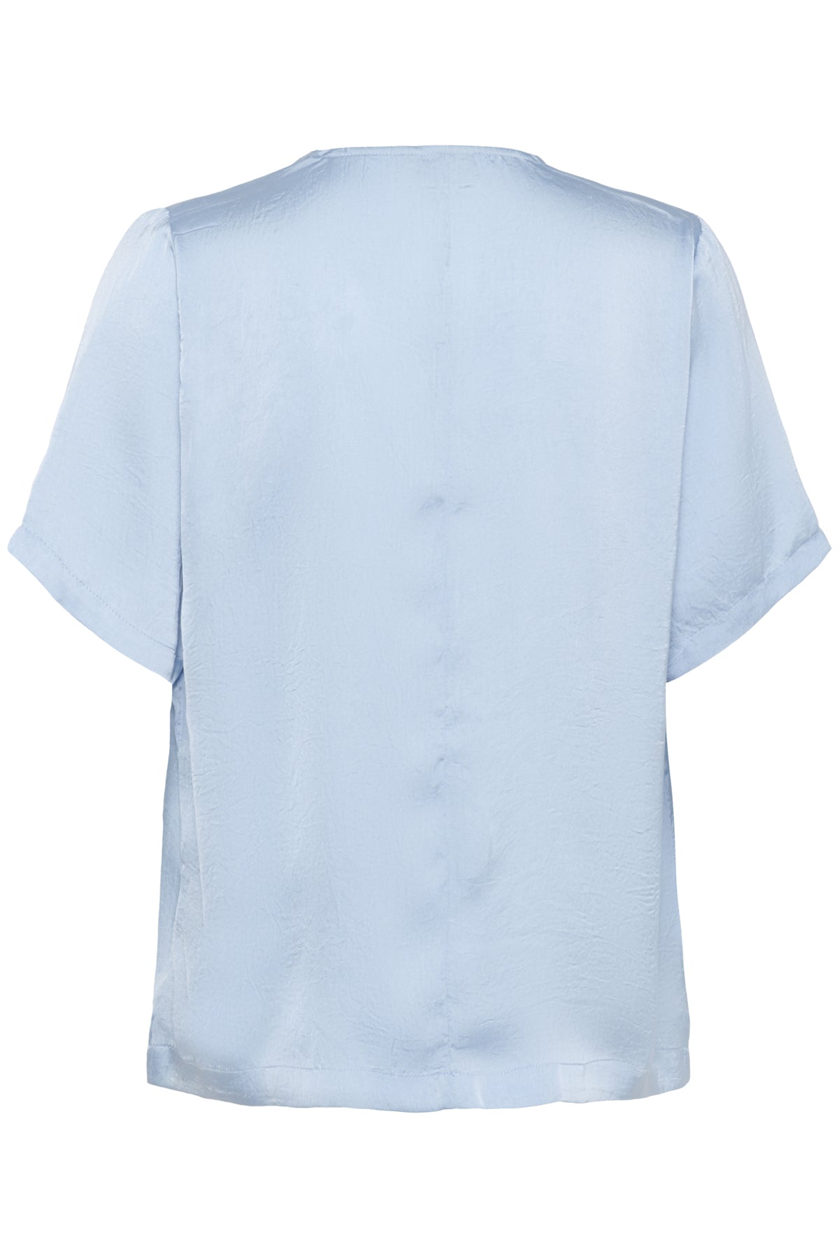 KAariel V-Neck Blouse Soft Chambray - 10510606