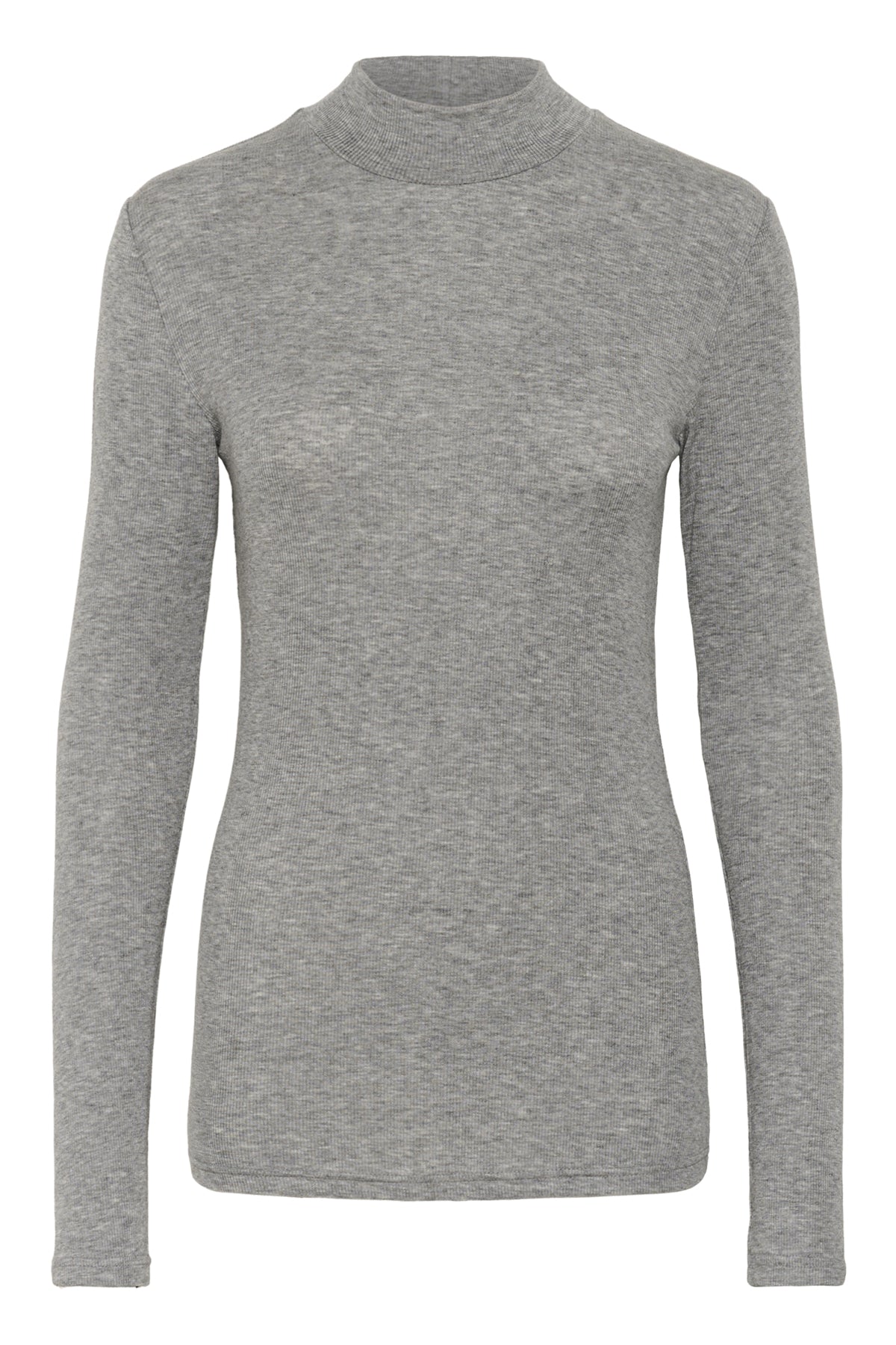 KAiben Roll neck T-Shirt Grey Melange - 10510612