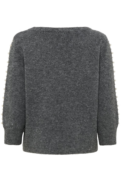 KAbetty Pullover Grey Melange - 10510632 Thumbnail