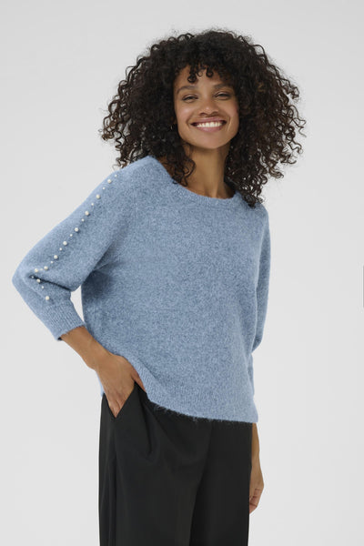 KAbetty Pullover Windward Blue Melange - 10510632 Thumbnail