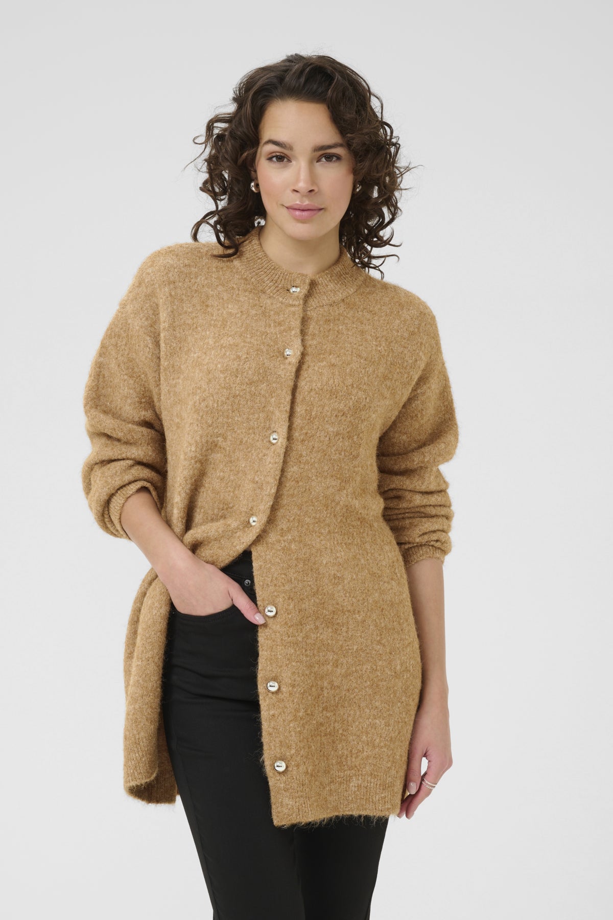 KAtrudy Cardigan Toasted Coconut Melange - 10510634