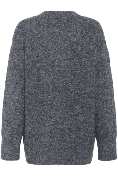 KAtrudy Pullover Dark grey melange - 10510635 Thumbnail