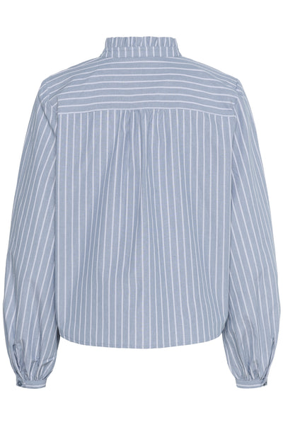 KAmilina Blouse Windward blue melange stripe - 10510643 Thumbnail