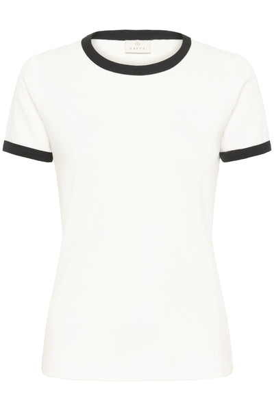 KAlillian Zia T-Shirt Chalk/Black Binding - 10510657 Thumbnail