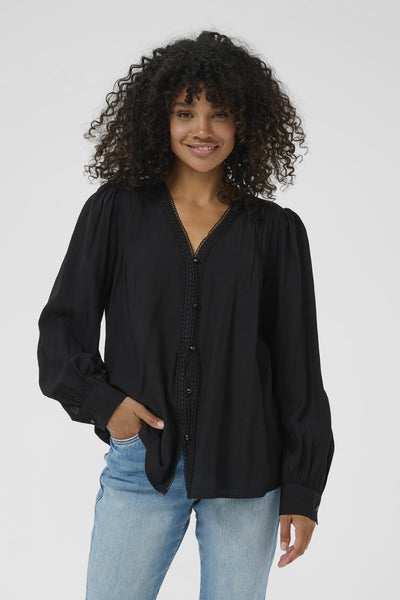 KAmirabel Blouse Black deep - 10510662 Thumbnail