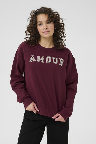 KAelenora Sweatshirt Windsor Wine/Amour Embd. - 10510672 Thumbnail