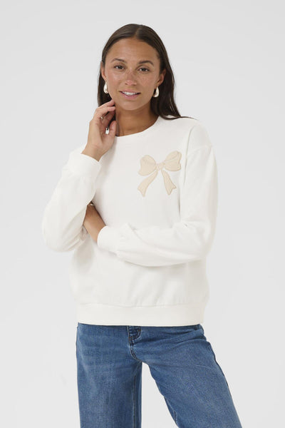 KAelenora Sweatshirt Chalk / Feather Gray Bow - 10510672 Thumbnail