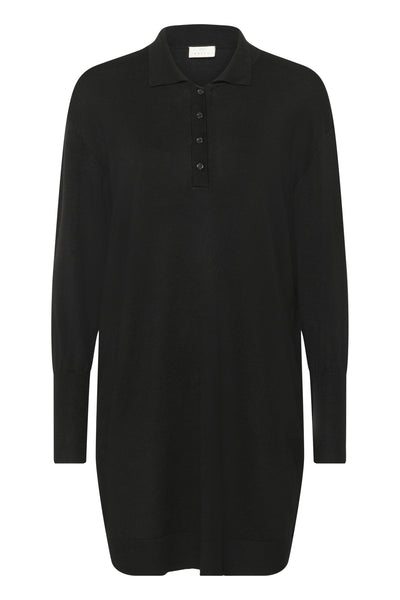 KAlizza Polo Knit Dress Black deep - 10510688 Thumbnail