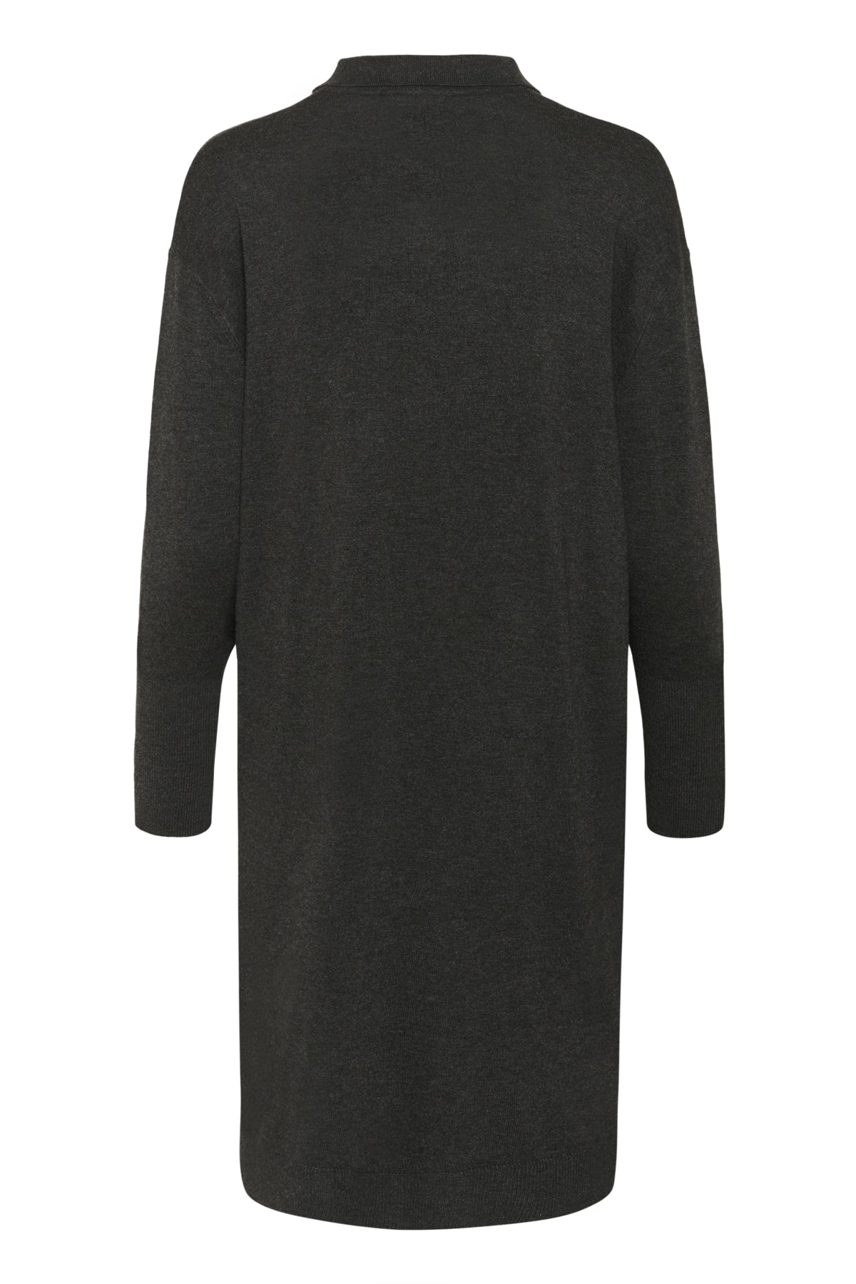 KAlizza Polo Knit Dress Dark grey melange - 10510688