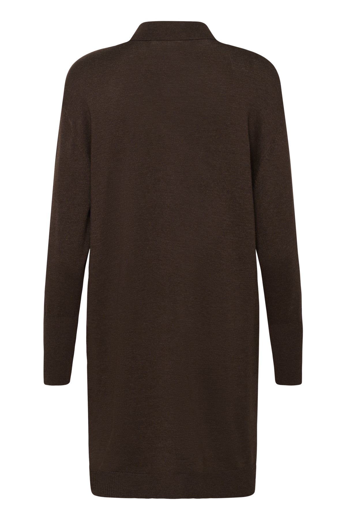 KAlizza Polo Knit Dress Chocolate Brown Melange - 10510688