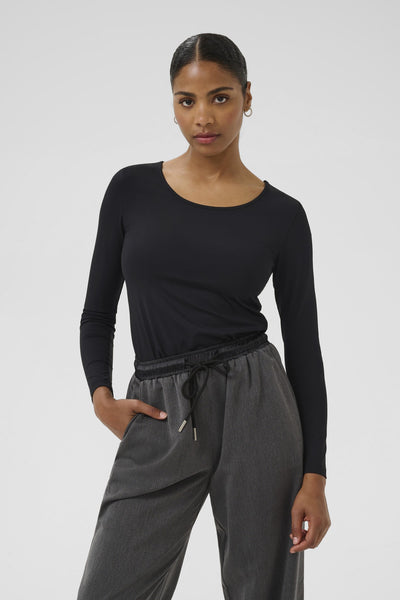KAarina LS T-Shirt Black deep - 10510691 Thumbnail