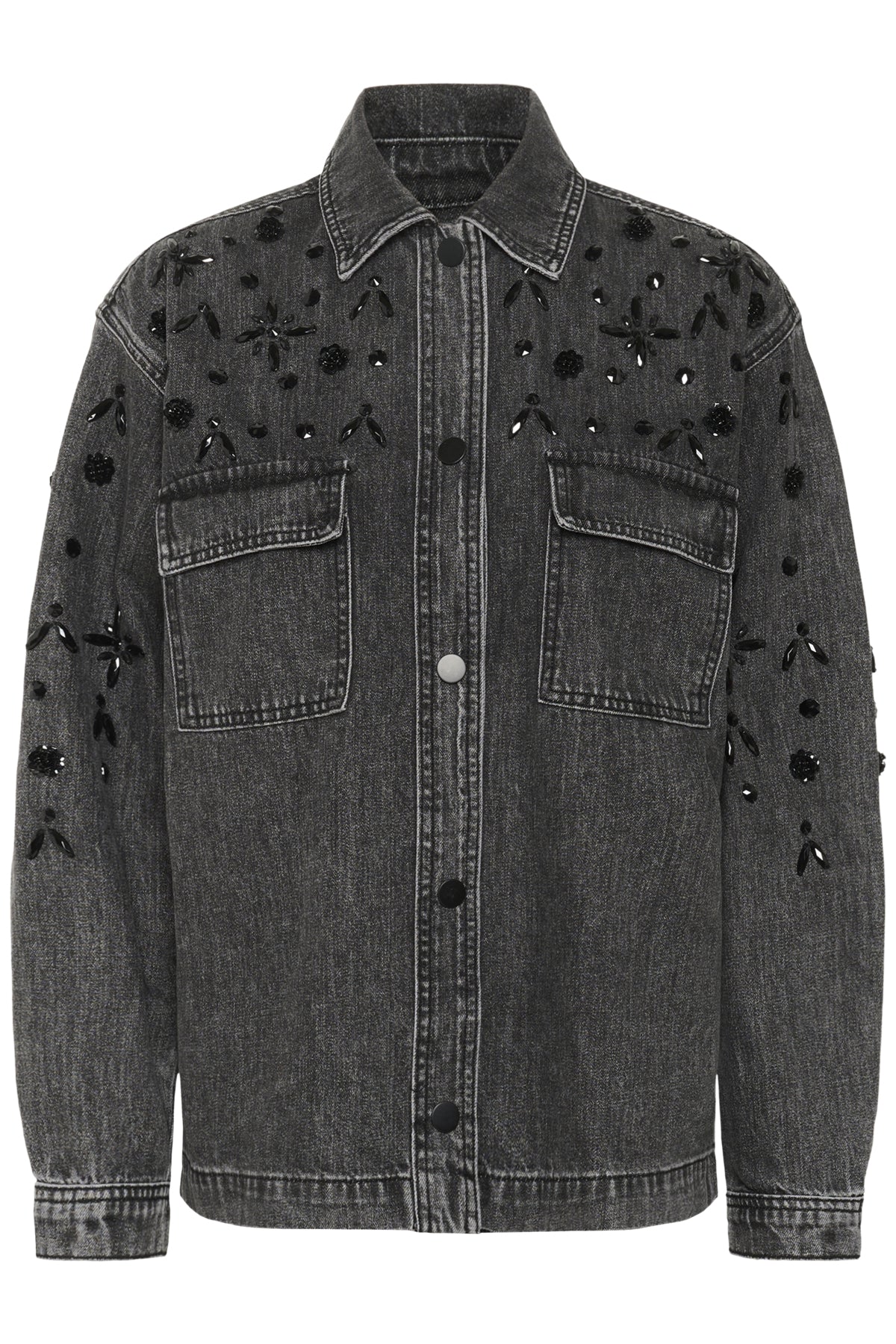 KAjaiden Denim Jacket Dark grey washed denim - 10510723