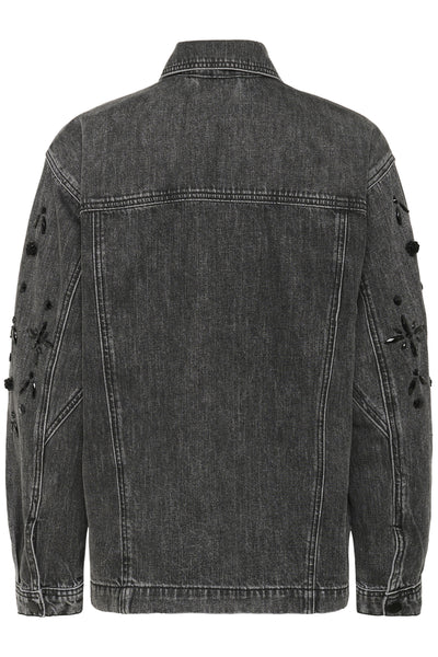 KAjaiden Denim Jacket Dark grey washed denim - 10510723 Thumbnail