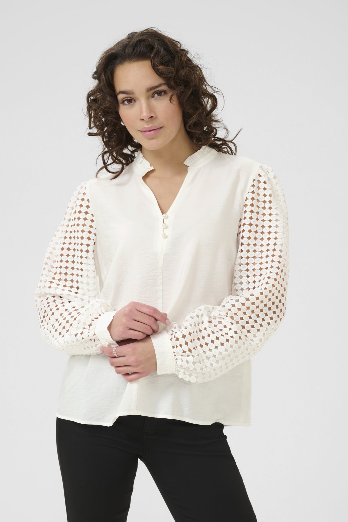 KAtulle Blouse Chalk - 10510733