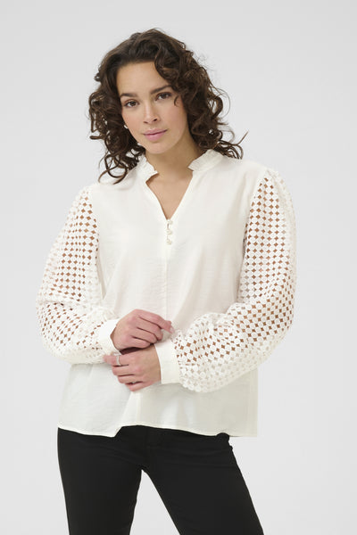 KAtulle Blouse Chalk - 10510733 Thumbnail