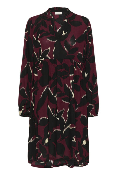 KAlisette Amber Dress Windsor Wine/Black Flower - 10510736 Thumbnail