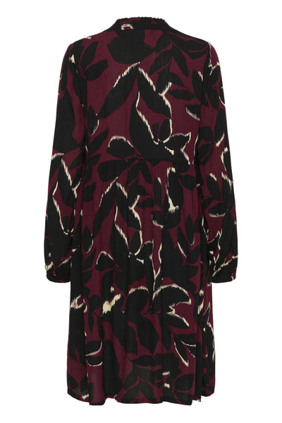 KAlisette Amber Dress Windsor Wine/Black Flower - 10510736 Thumbnail