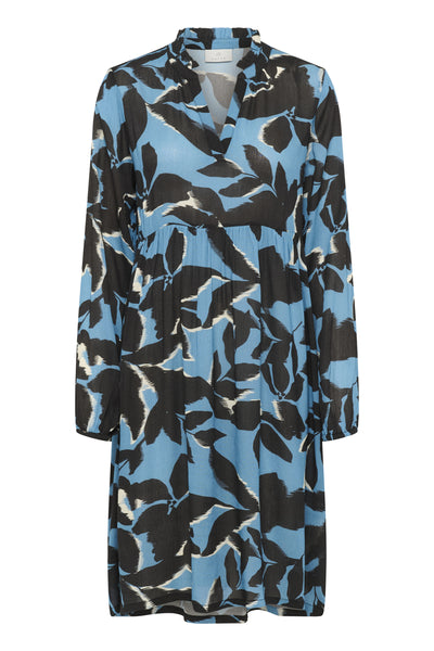 KAlisette Amber Dress Windward Blue/Black Flower - 10510736 Thumbnail