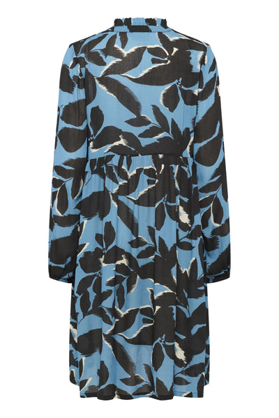 KAlisette Amber Dress Windward Blue/Black Flower - 10510736 Thumbnail