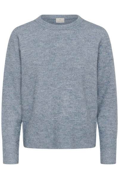 KAniel Crew Neck Pullover Windward Blue Melange - 10510744 Thumbnail