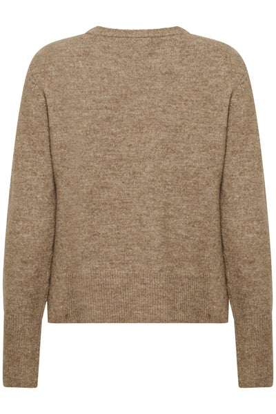 KAniel Crew Neck Pullover Toasted Coconut Melange - 10510744 Thumbnail