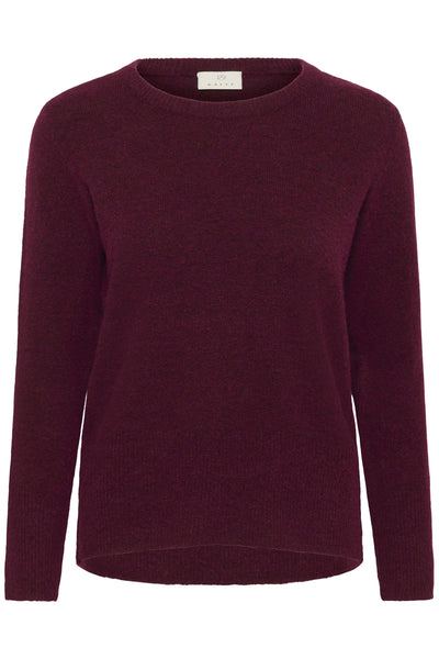 KAniel Crew Neck Pullover Windsor Wine Melange - 10510744 Thumbnail