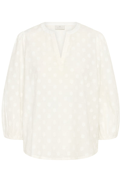 KAenya Blouse 3/4 SL Chalk - 10510755 Thumbnail