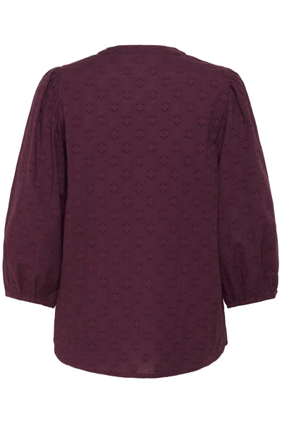 KAenya Blouse 3/4 SL Windsor Wine - 10510755 Thumbnail