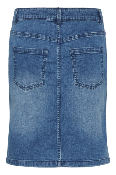 KAlaurine Jeans Skirt Washed/Destroyed Blue Denim - 10510761 Thumbnail