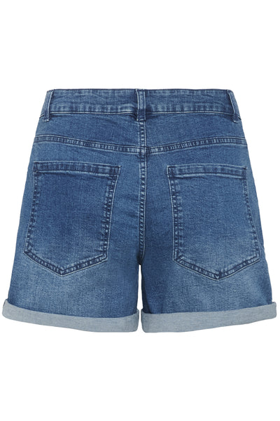 KAlaurine Jeans Shorts Washed/Destroyed Blue Denim - 10510768 Thumbnail