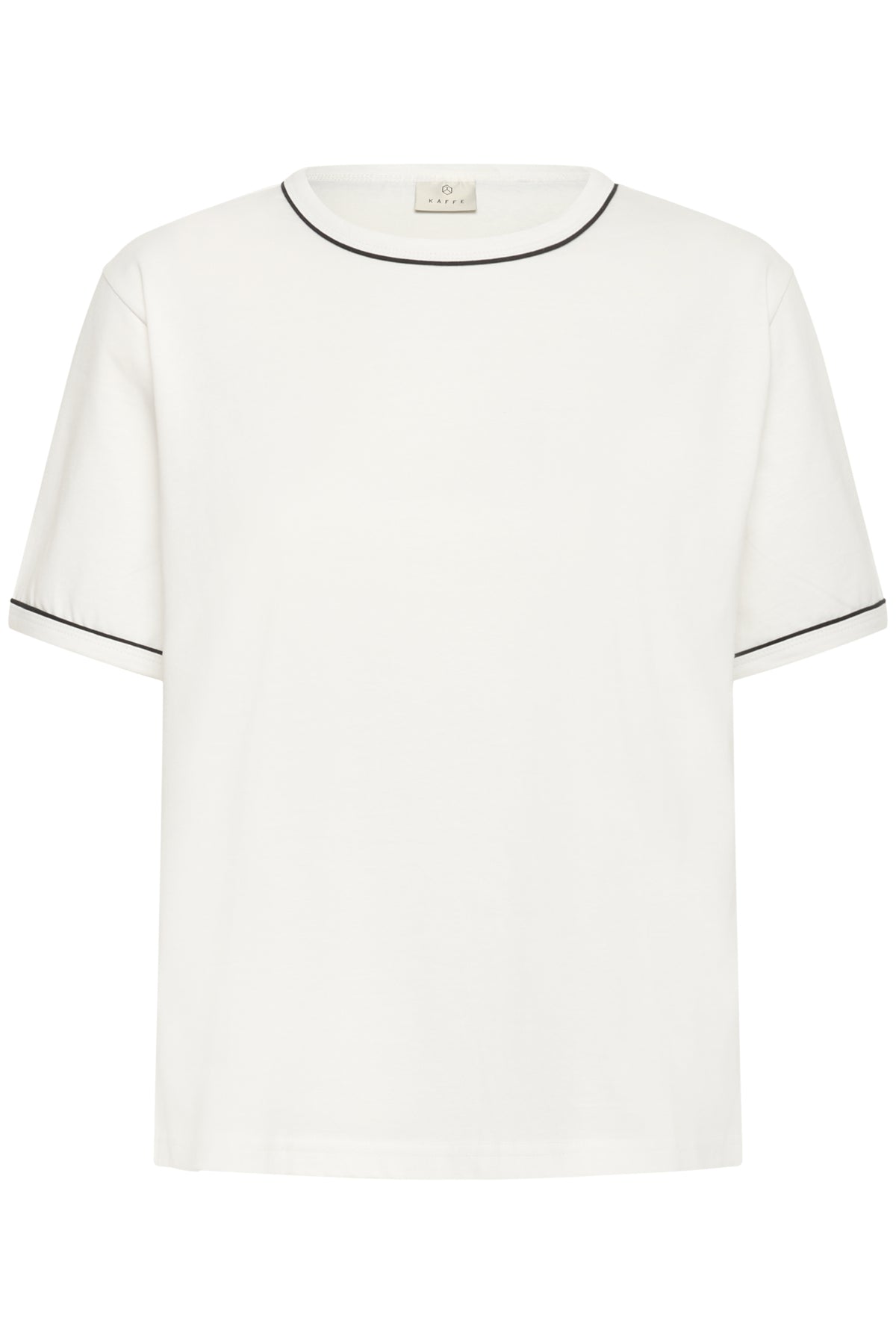 KAjamie T-Shirt Chalk W. Black Deep Contrast - 10510871