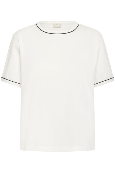 KAjamie T-Shirt Chalk W. Black Deep Contrast - 10510871 Thumbnail
