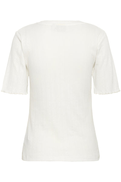KAviba V-Neck T-Shirt Chalk - 10510882 Thumbnail