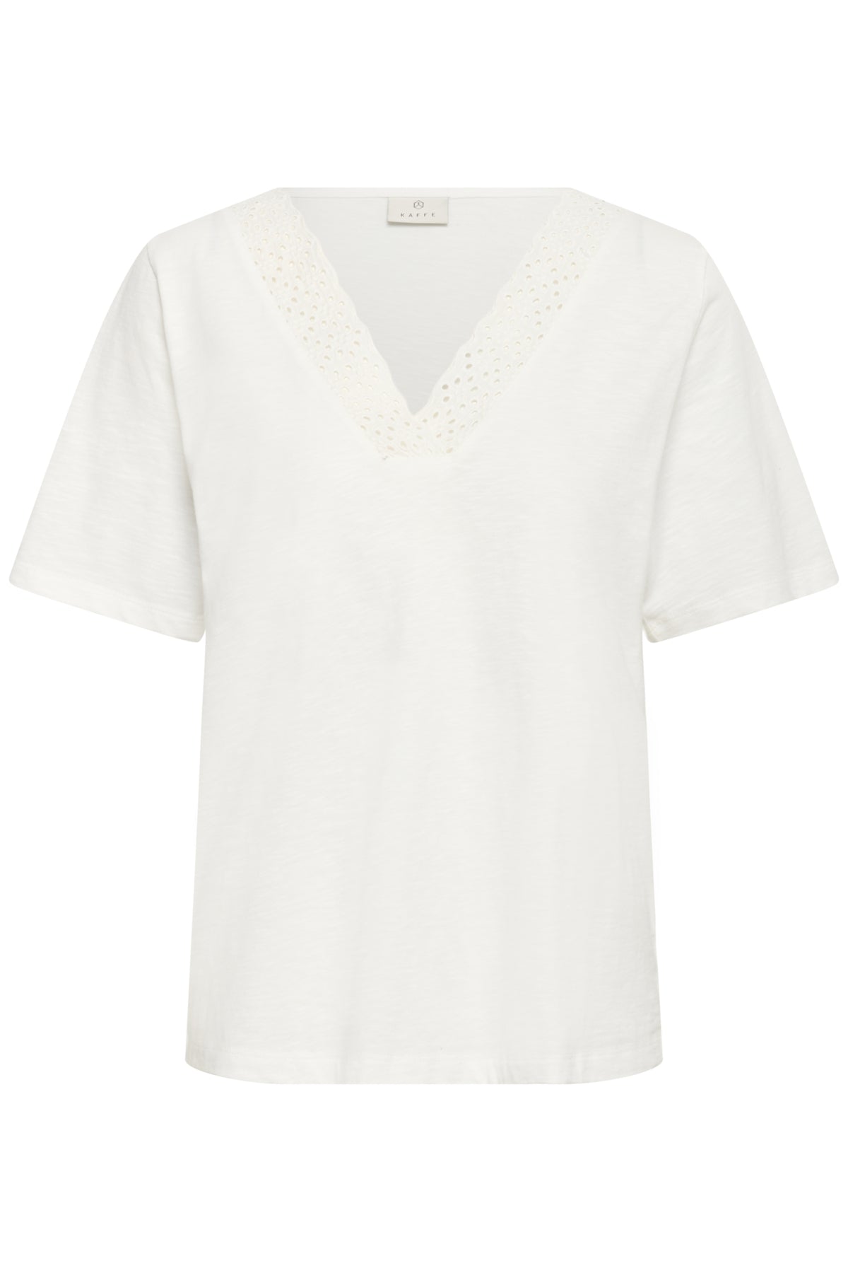 KAsofie Lace T-Shirt Chalk - 10510894