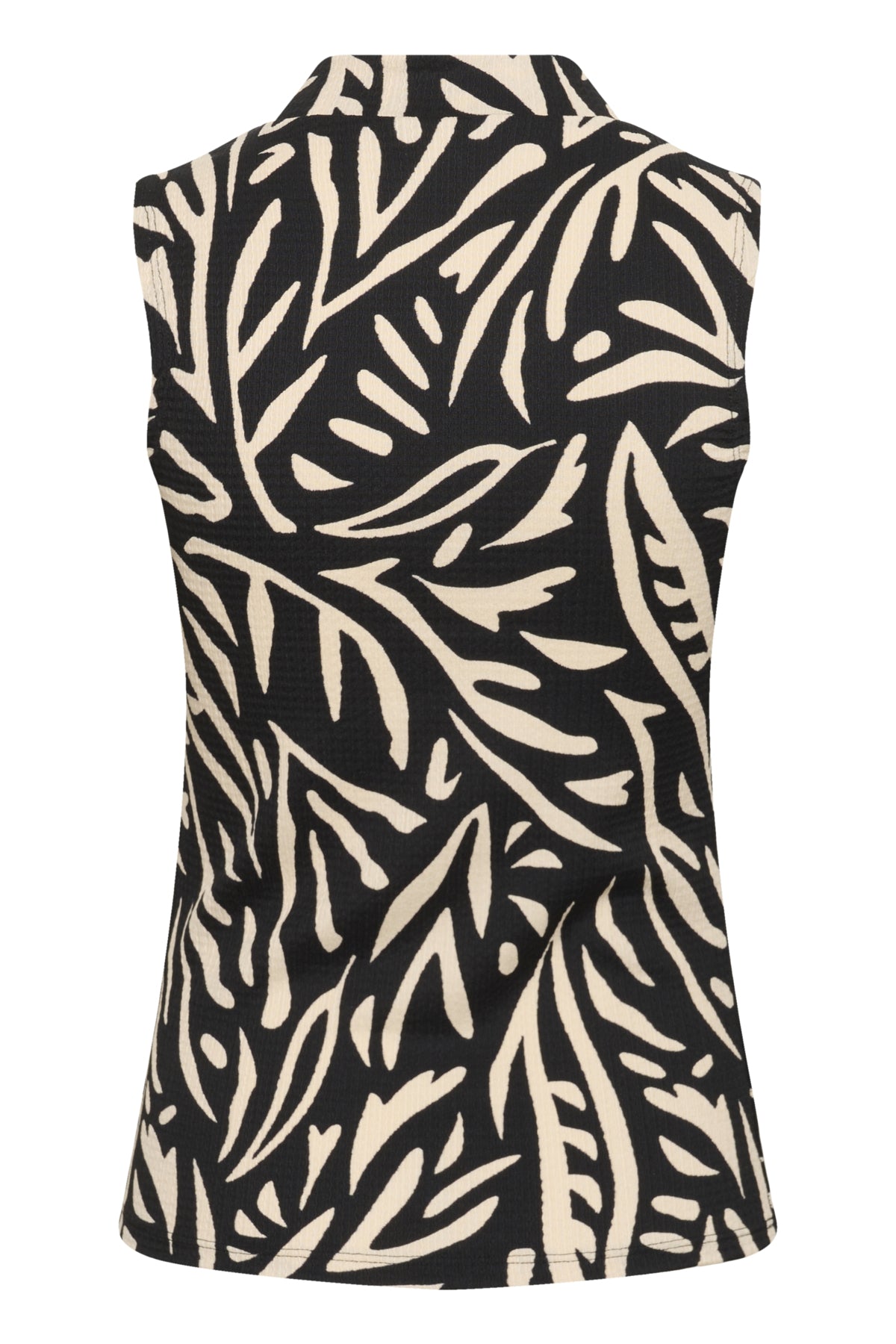 KAkatrine Printed Top Black Deep W. Sandshell Lines - 10510921