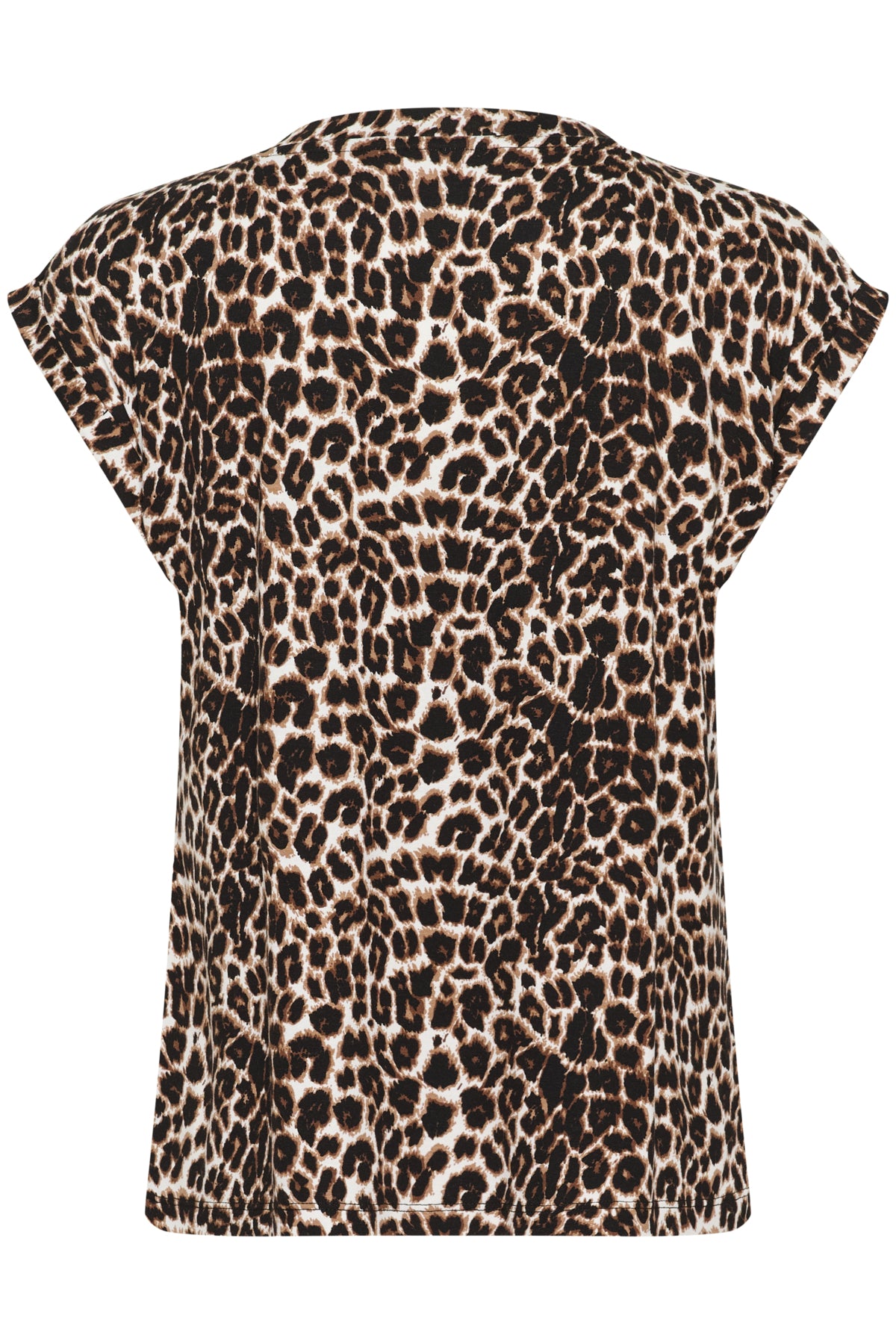 KAsally T-Shirt Feather Gray Leo Print - 10510938