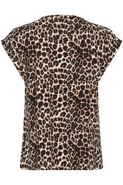 KAsally T-Shirt Feather Gray Leo Print - 10510938 Thumbnail