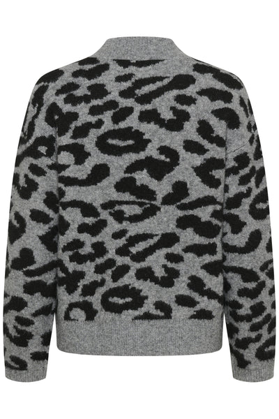 KAsandra Pullover LS LGM/Black Leopard - 10511193 Thumbnail