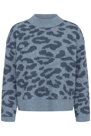 KAsandra Pullover LS Windward Blu/Bering Sea Animal - 10511193