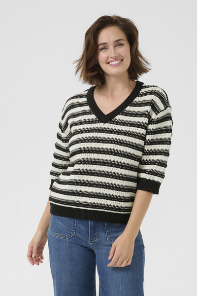 KAstine Pullover Turtledove/Black Stripe - 10552383 Thumbnail