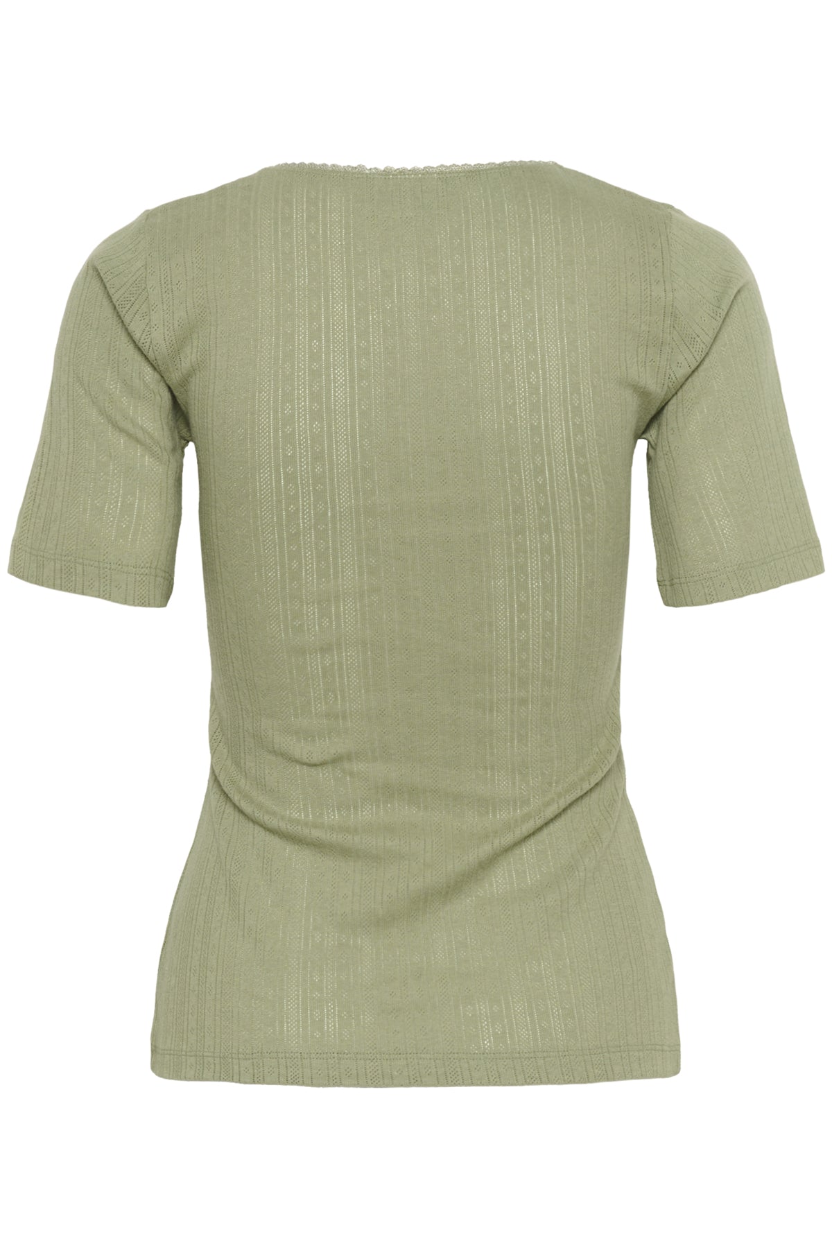 KAviba Pointelle T-Shirt Oil Green - 10552387