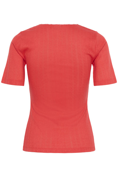 KAviba Pointelle T-Shirt hibiscus - 10552387 Thumbnail