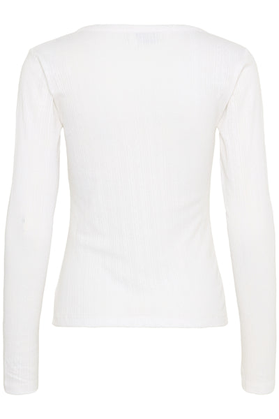KAviba Pointelle Cardigan Chalk - 10552388 Thumbnail