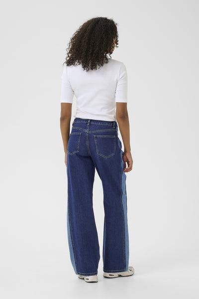 KAsandra High Waist Jeans Medium Blue Denim - 10552390 Thumbnail