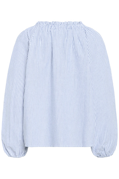 KAnelly Blouse Blue/White Stripe - 10552398 Thumbnail