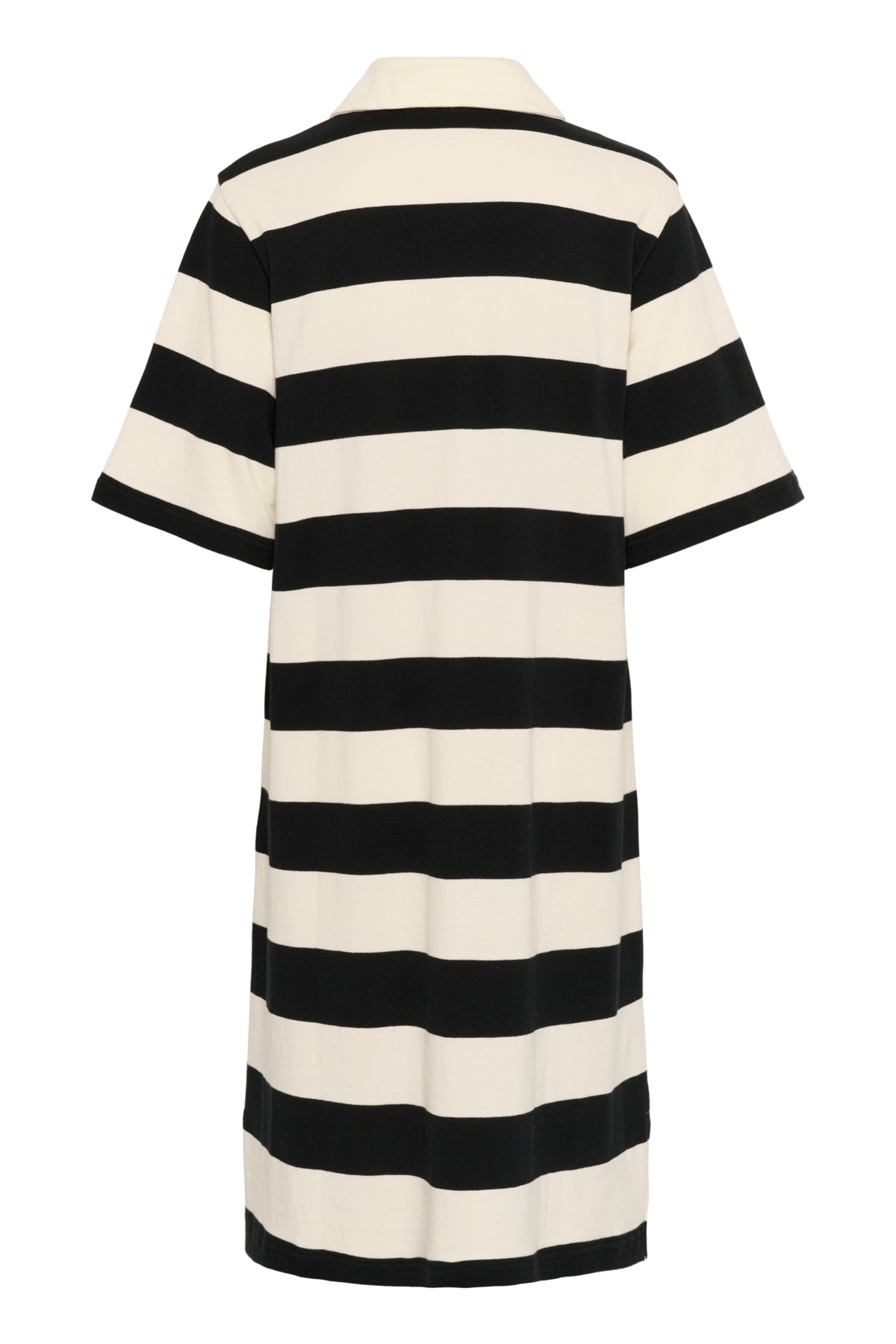 KApicca Polo Dress Black/Off White Wide Stripe - 10552401