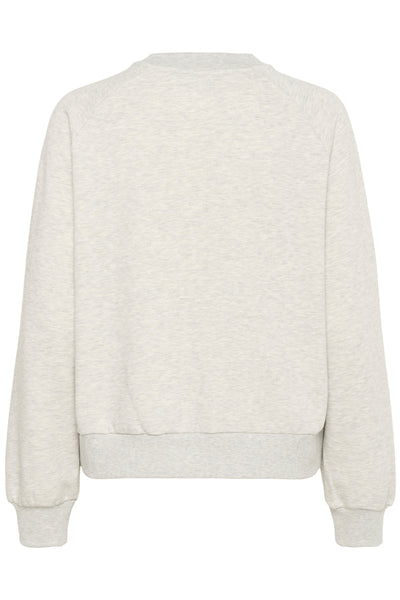 KAandrea Sweatshirt Light Grey Melange - 10552408 Thumbnail