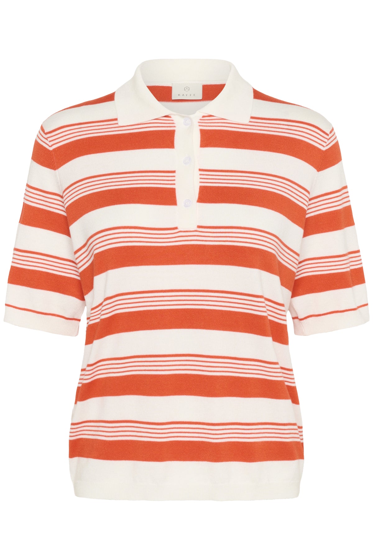 KAlizza Basic Polo Pullover Grenadien W. Chalk multi Strip - 10552426